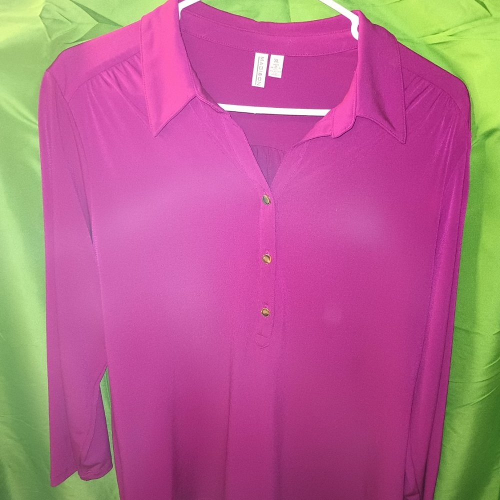 Madison Women's Top Burgundy